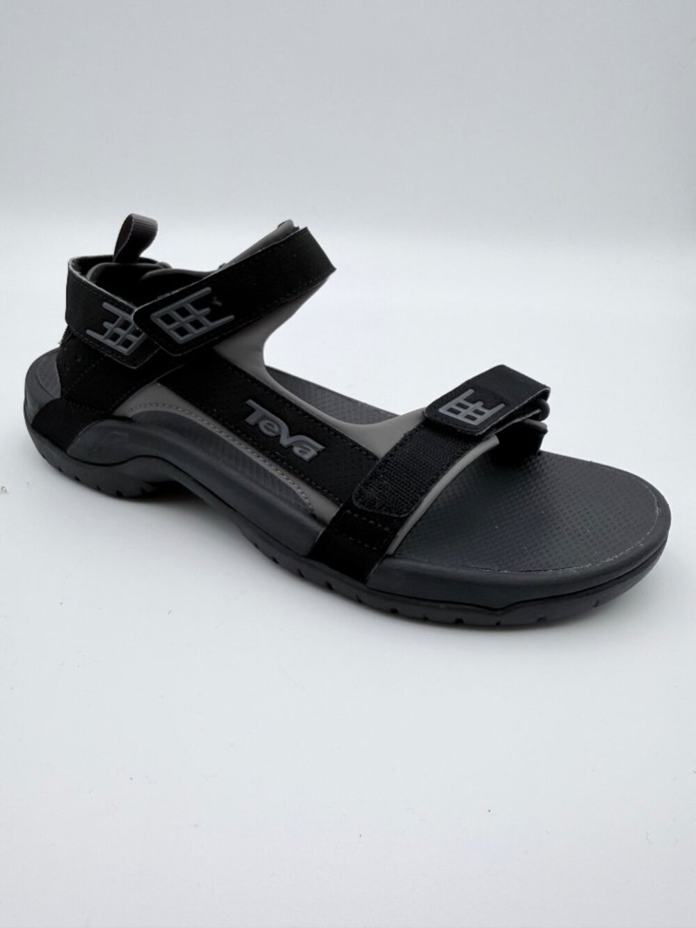 Teva Mens Adjustable Black Sandals Size 11 Lightweight Outdoor Water-Resistant